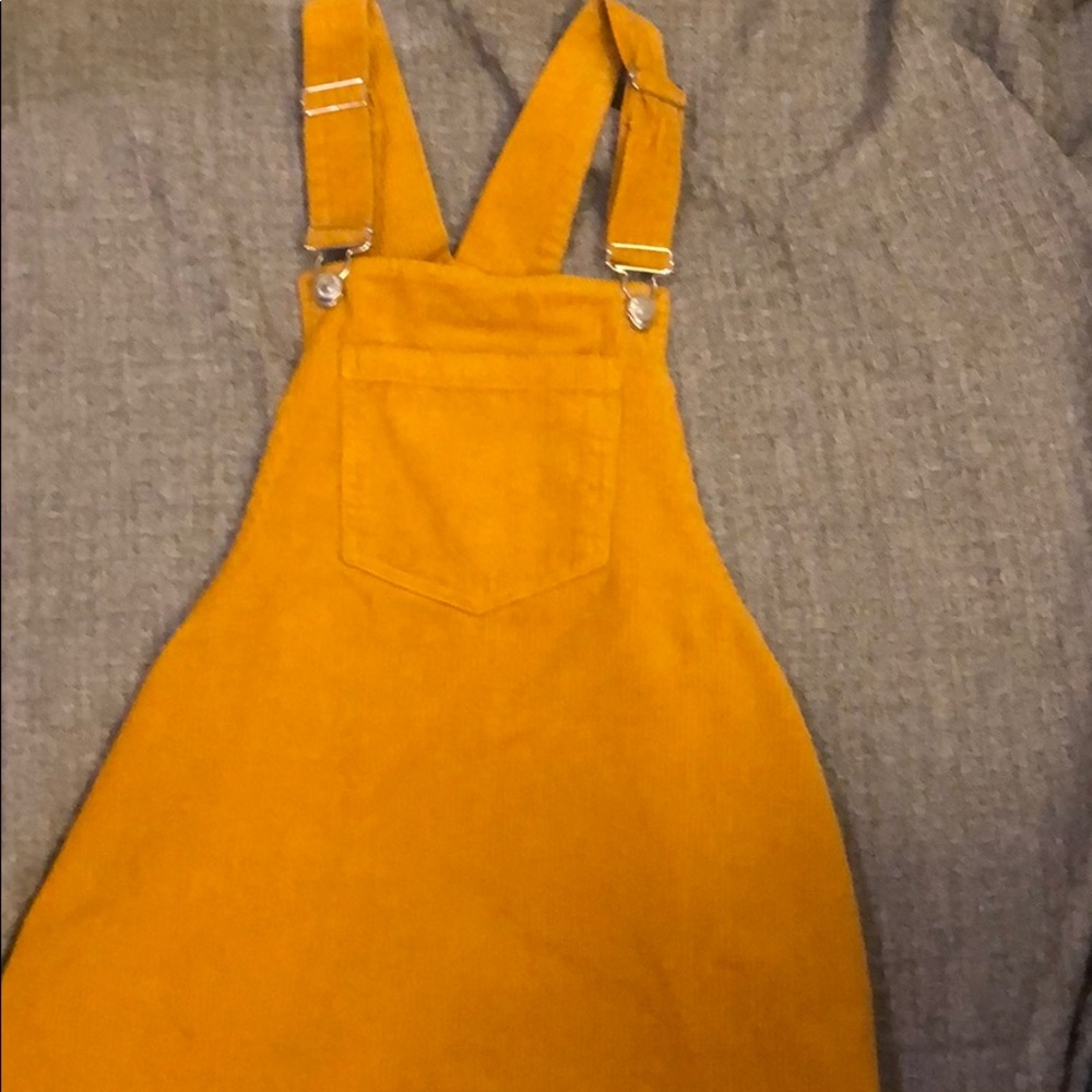 Orange overall dress!